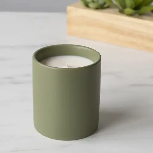 Sage Modern Ceramic Tumbler Candle
