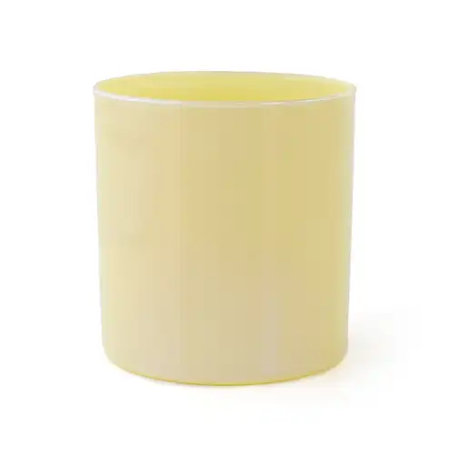 Yellow Iridescent Tumbler Jar