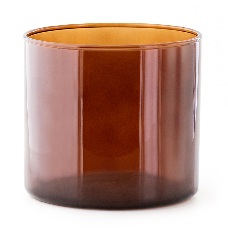CandleScience Amber 3-Wick Tumbler Jar | Triple Wick Candle Container 12 PC Case