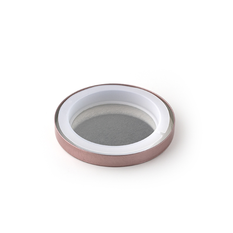Small Rose Gold Flat Lid Gasket View