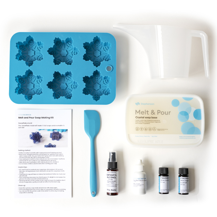 Snowflake Soap Making Kit Unboxed