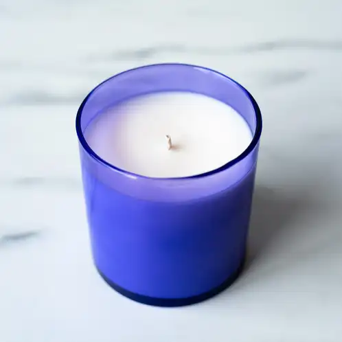 Periwinkle Tumbler Jar Top View