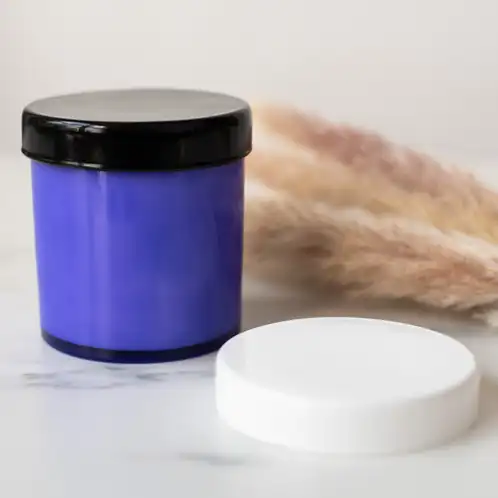 Periwinkle Tumbler Jar with Glass Lids