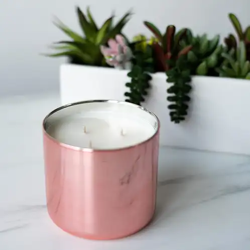 Rose Gold 3-Wick Tumbler Jar Candle
