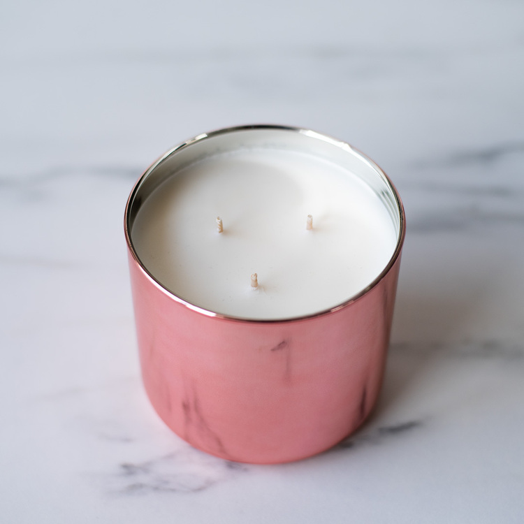 Rose Gold 3-Wick Tumbler Jar Candle