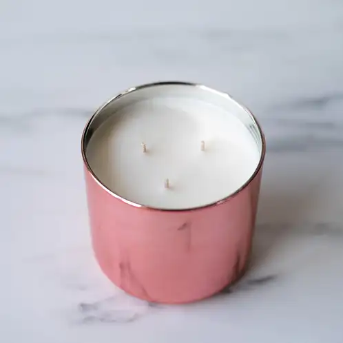 Rose Gold 3-Wick Tumbler Jar Candle