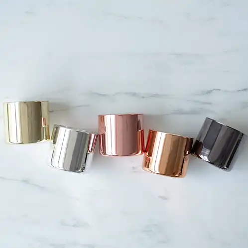 Electroplated 3-Wick Tumbler Jars
