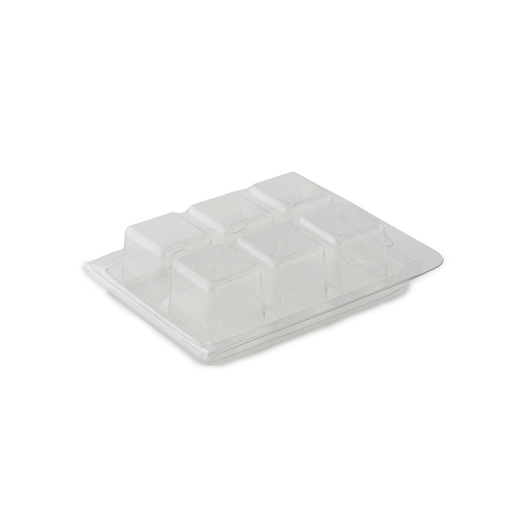 Premium Wax Melt Clamshells Mold 25 Square Molds 