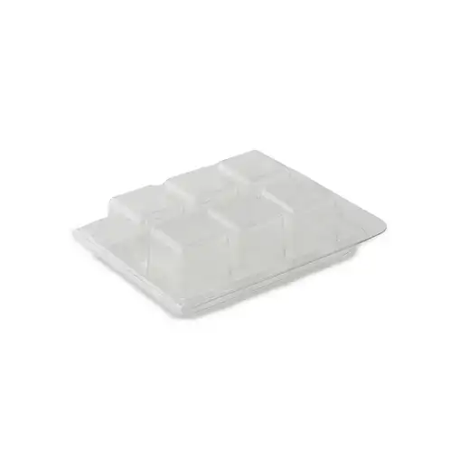 Wax Melt Mold Wax Melt Clam Shell Mold Square 6 cavity - Temu