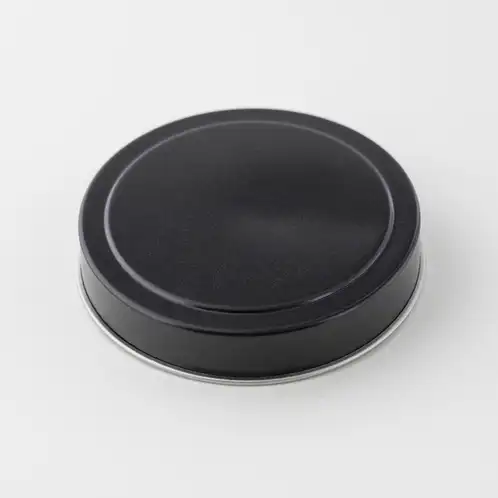 4 oz Black Candle Tin Lid
