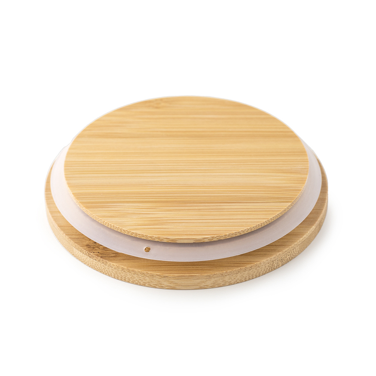 Large Bamboo Lid  Gasket and Bottom View