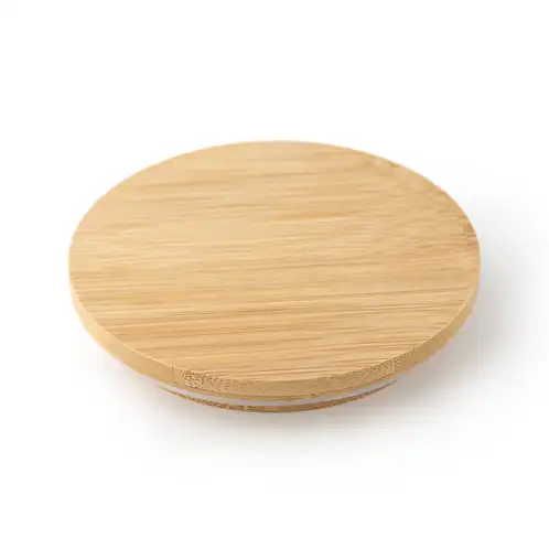 Large Bamboo Lid Top View