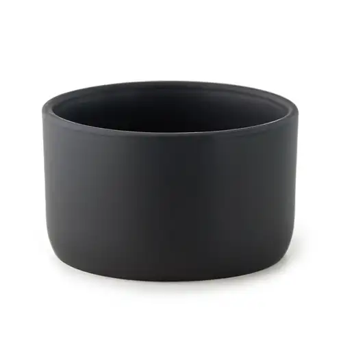 Black Nordic 3-Wick Ceramic Jar