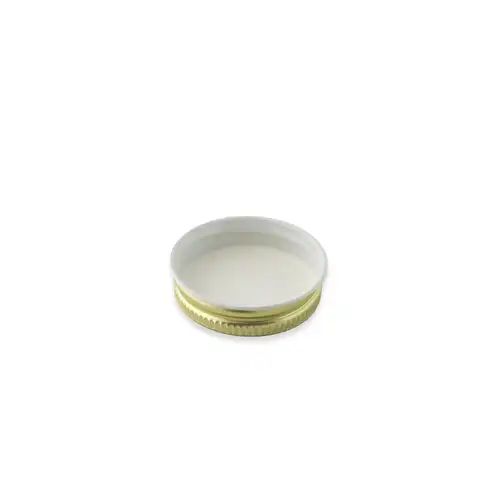 #38 Gold Threaded Lid Interior View