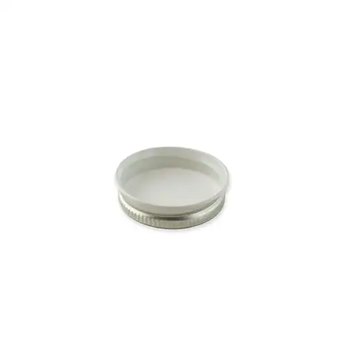 #38 Silver Threaded Lid Interior View