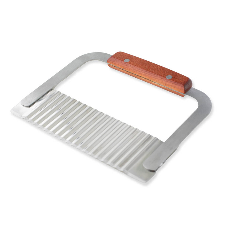 Hardwood Handle Soap Cutter Straight/Crinkle Stainless Wax Dough Slicer for  Soap Making Tool