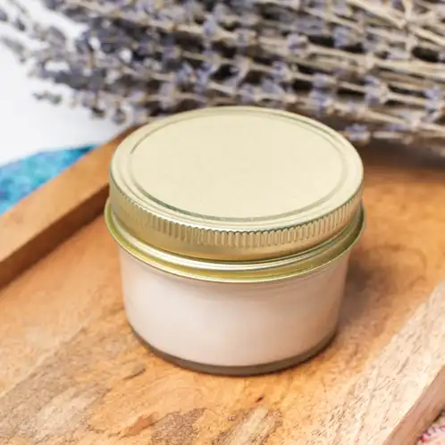 4 oz. Jelly Jar with #70 G Gold Plastisol-Lined Threaded Lid