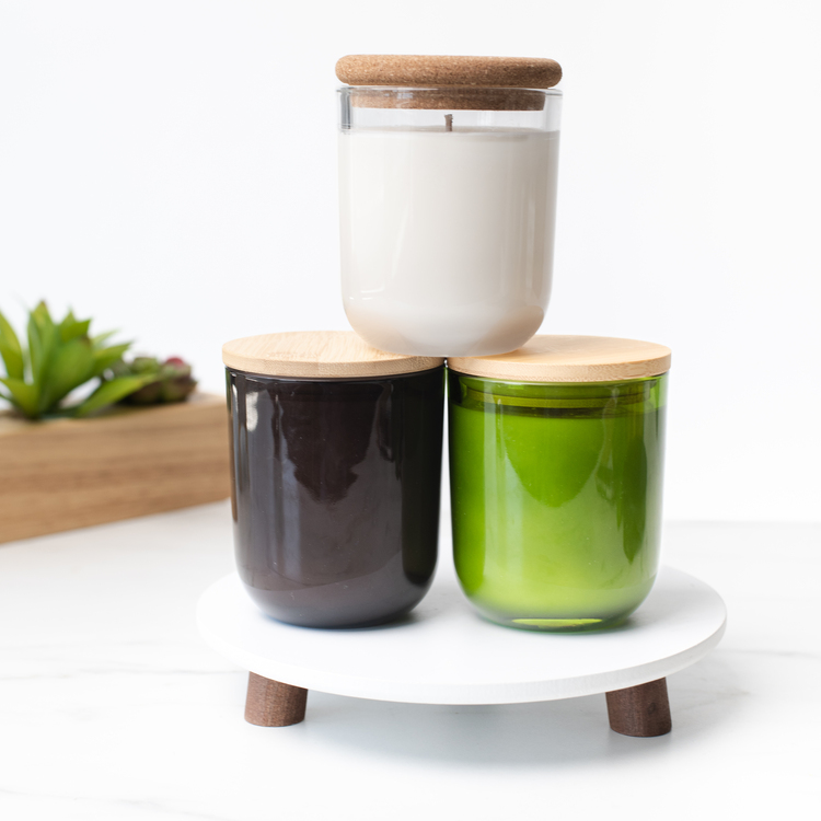 Sonoma Tumbler Jars with Bamboo and Rounded Cork Lids