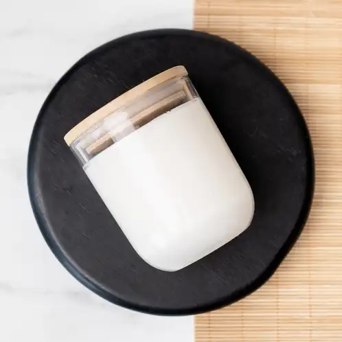 Sonoma Tumbler Jar with Bamboo Lid side view