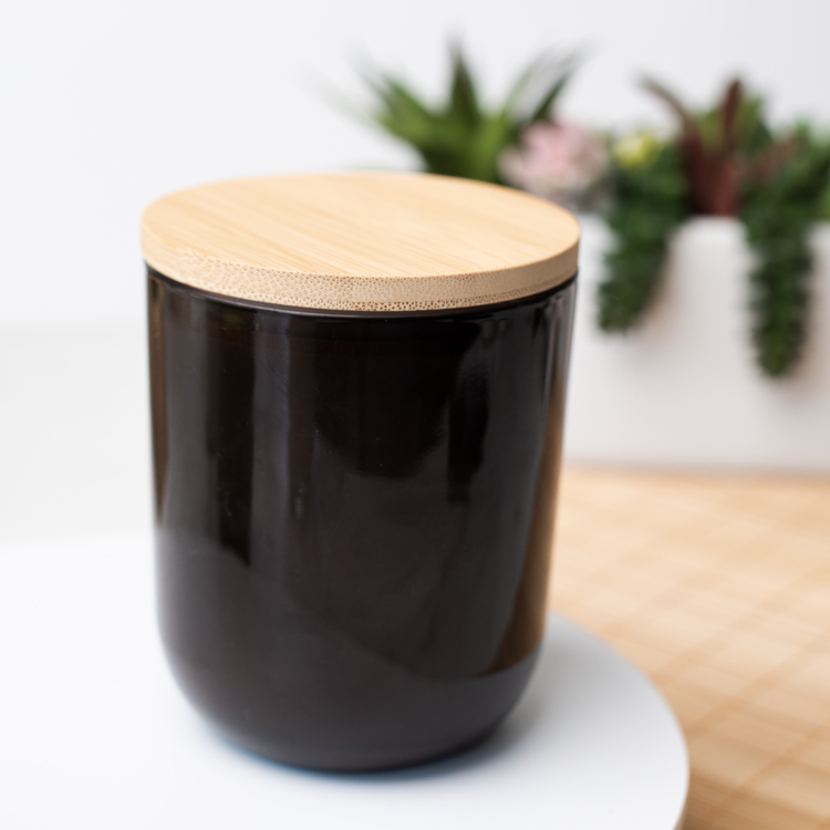 Smoke Sonoma Tumbler Jar with Bamboo Lid