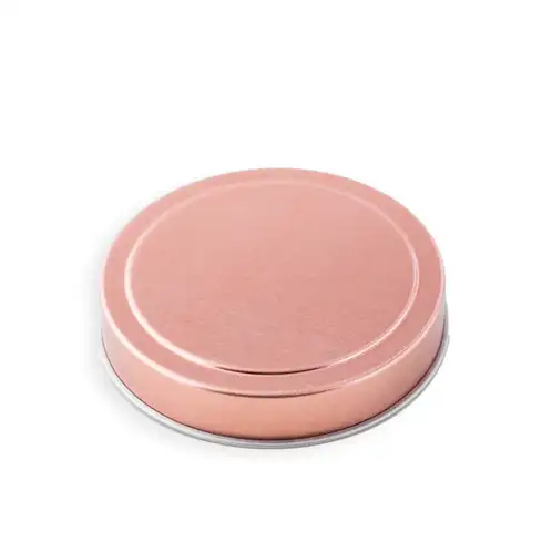 2 oz Rose Gold Candle Tin Lid