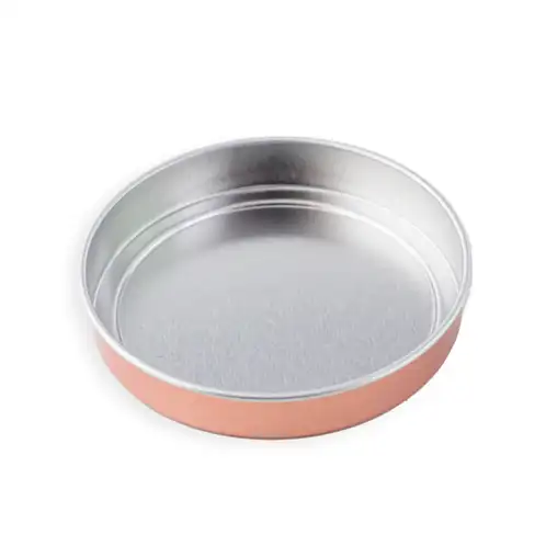 6 oz Rose Gold Candle Tin Lid Bottom
