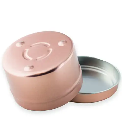 6 oz Rose Gold Candle Tin Bottom