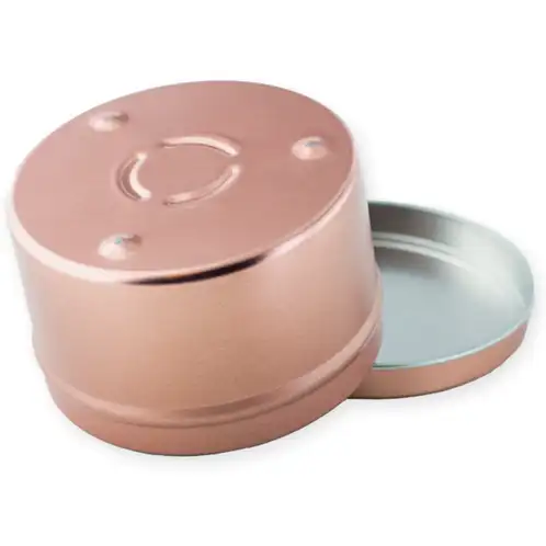 8 oz Rose Gold Candle Tin Bottom