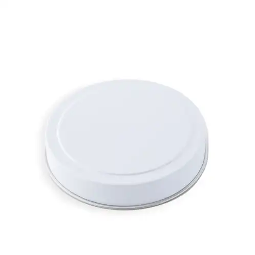4 oz White Candle Tin Lid