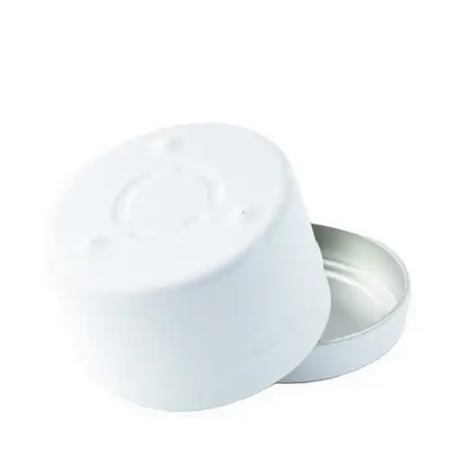 4 oz White Candle Tin Bottom
