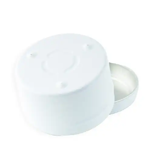 6 oz White Candle Tin Bottom