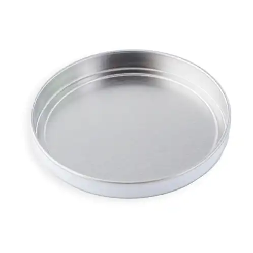 8 oz White Candle Tin Lid Bottom