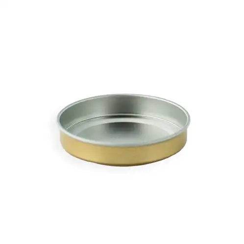 2 oz Gold Candle Tin Lid Bottom
