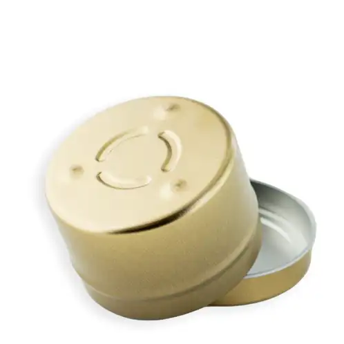 4 oz Gold Candle Tin Bottom