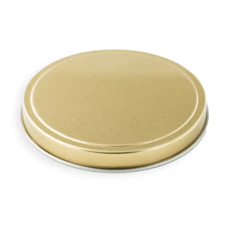 8 oz Gold Candle Tin Lid