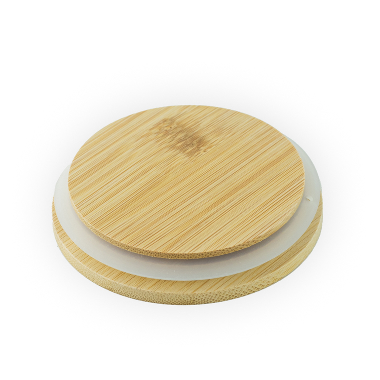 3.25" Bamboo Lid Gasket and Bottom View