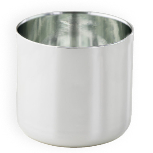 Silver 3-Wick Tumbler Jar 
