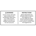 Reed Diffuser Warning Labels 2.5 x 1 Inch Rectangle