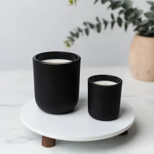 Matte Black Sonoma Tumbler Jar and Mini Matte Black Sonoma Tumbler Jar
