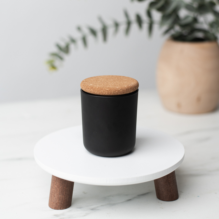  Mini Matte Black Sonoma Tumbler with Mini Rounded Cork Lid Jar with 