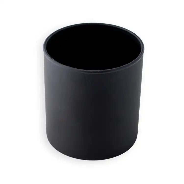 Musk + Teakwood Matte Black Glass Tumbler Soy Candle - Southern Trends