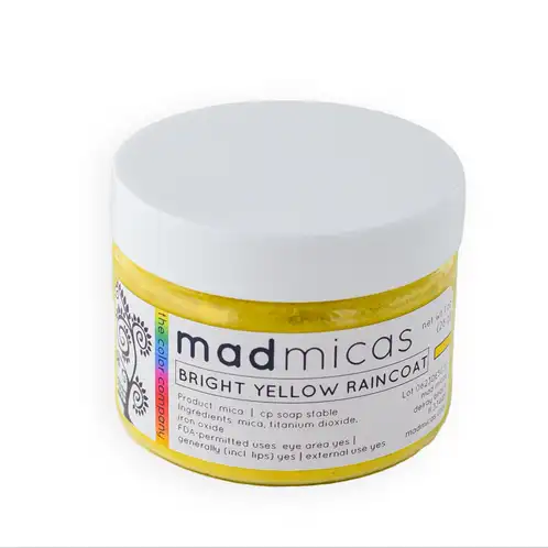 Bright Yellow Raincoat 1 oz Mica Jar
