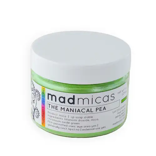 The Maniacal Pea Green 1 oz Mica Jar