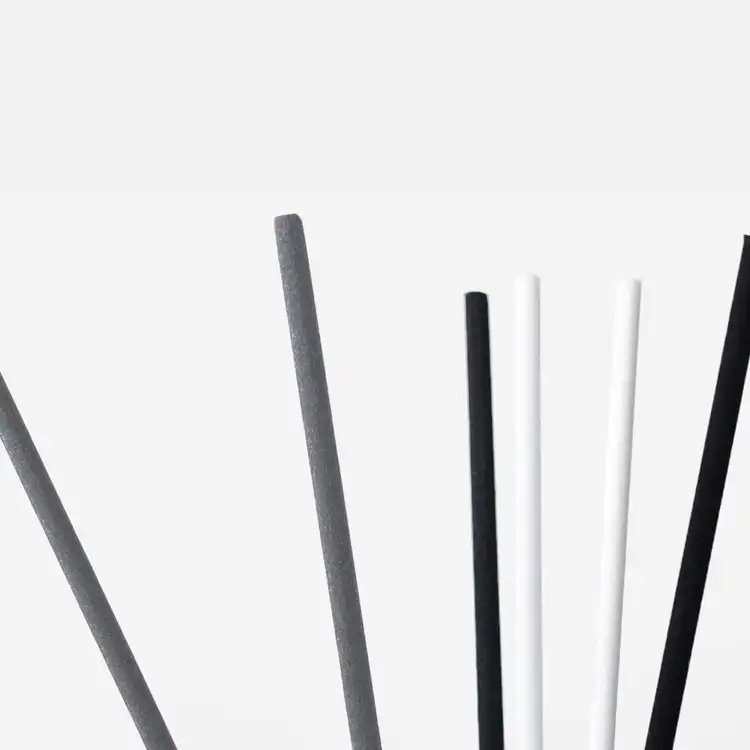 Gray, White, and Black Fiber Diffuser Reeds