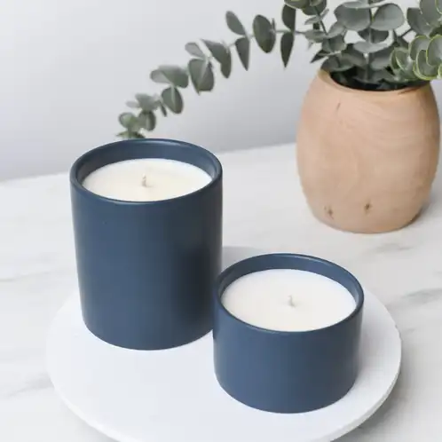 Mini Denim Modern Ceramic Tumbler with matching Denim Modern Ceramic Tumbler