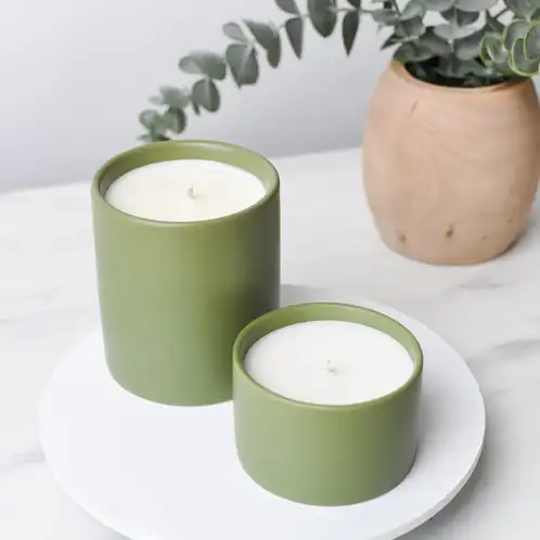 Mini Sage Modern Ceramic Tumbler with matching Sage Modern Ceramic Tumbler