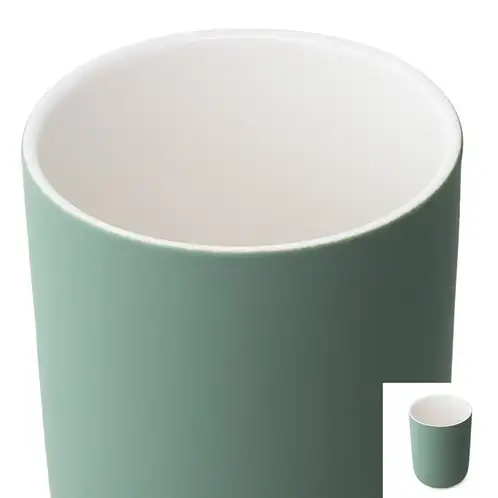 Eucalyptus Dream Ceramic Tumbler Jar Top Close Up