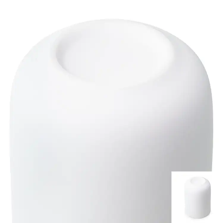 White Dream Ceramic Tumbler Jar Bottom Close Up