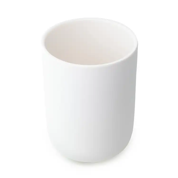 White Dream Ceramic Tumbler Jar Top View