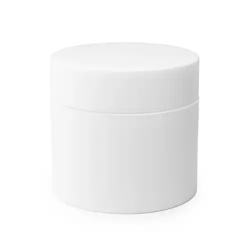 4 oz Matte White Double Wall PP Jar for bath and body products